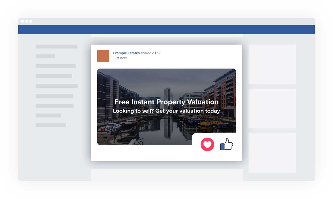Promoting your Rightval instant valuation tool to prospects